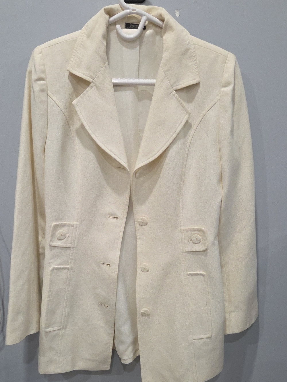 Kenneth Cole Cream Blazer Jacket